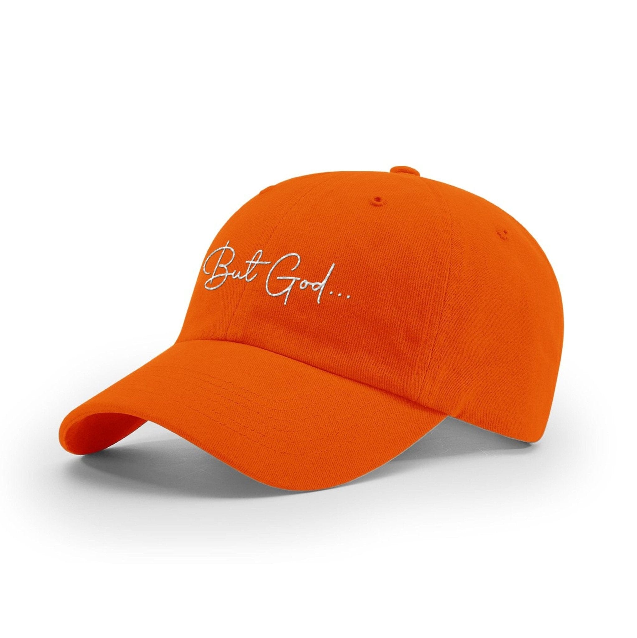Our True God Hat Garment Washed Twill / Orange / One Size But God... Ladies Hats