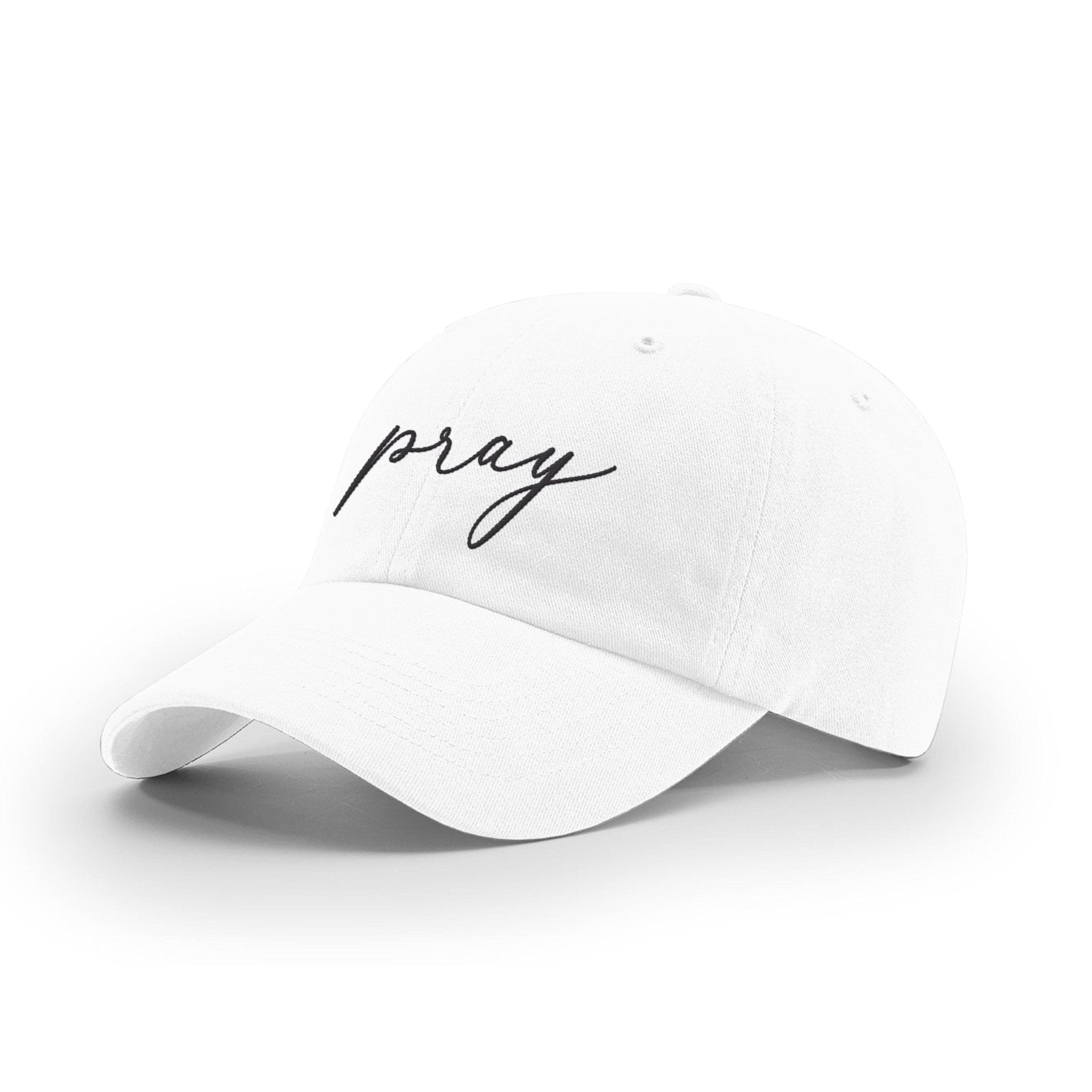 Our True God Hat Garment Washed Twill / White / One Size Pray Ladies Hats
