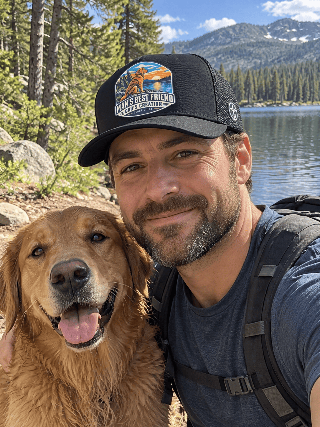 Our True God Hat Man’s Best Friend Trucker Hat