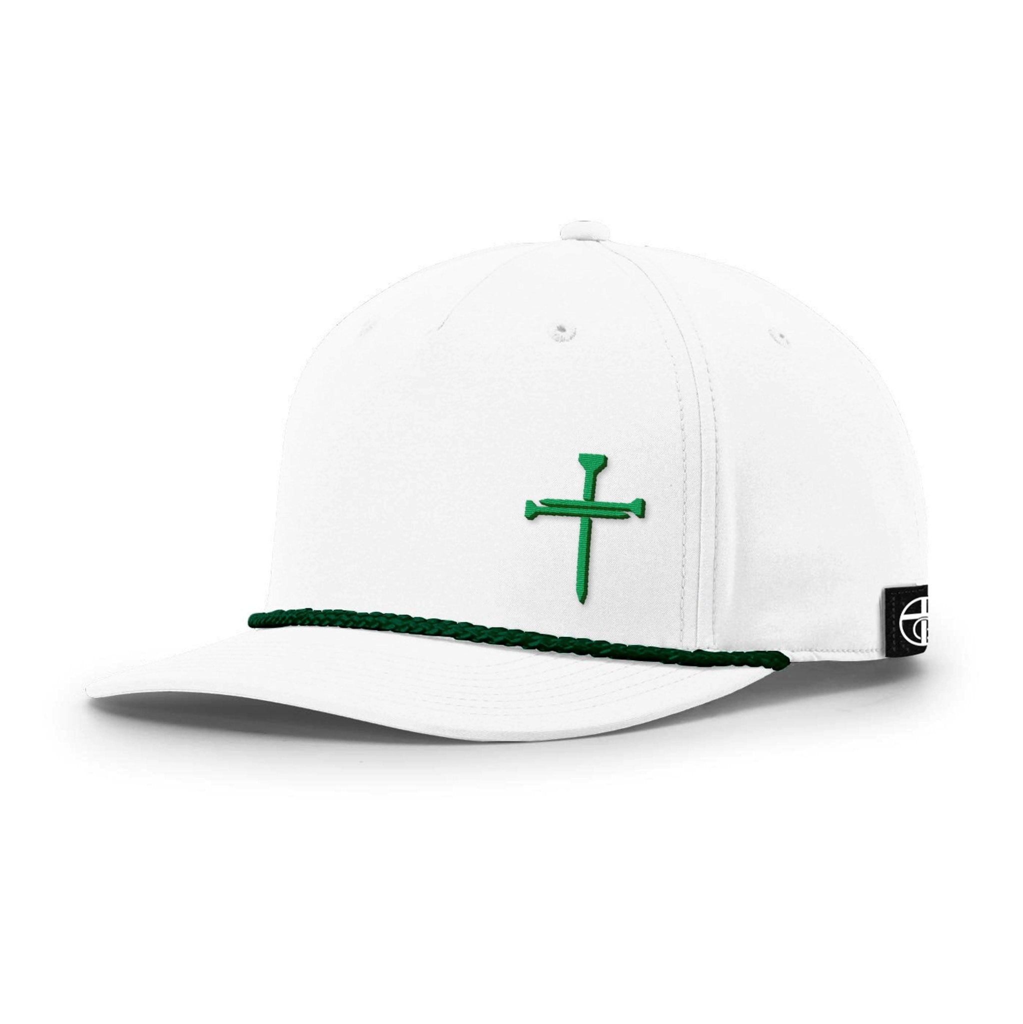Our True God Hat Nail Cross Lower Left Rope Hats