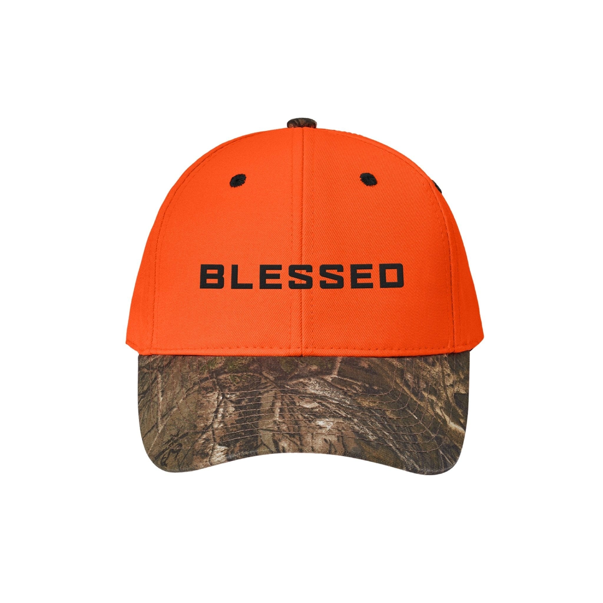 Our True God Hat Orange Blaze and Realtree Xtra / One Size Blessed Realtree® Camo Hunting Hats