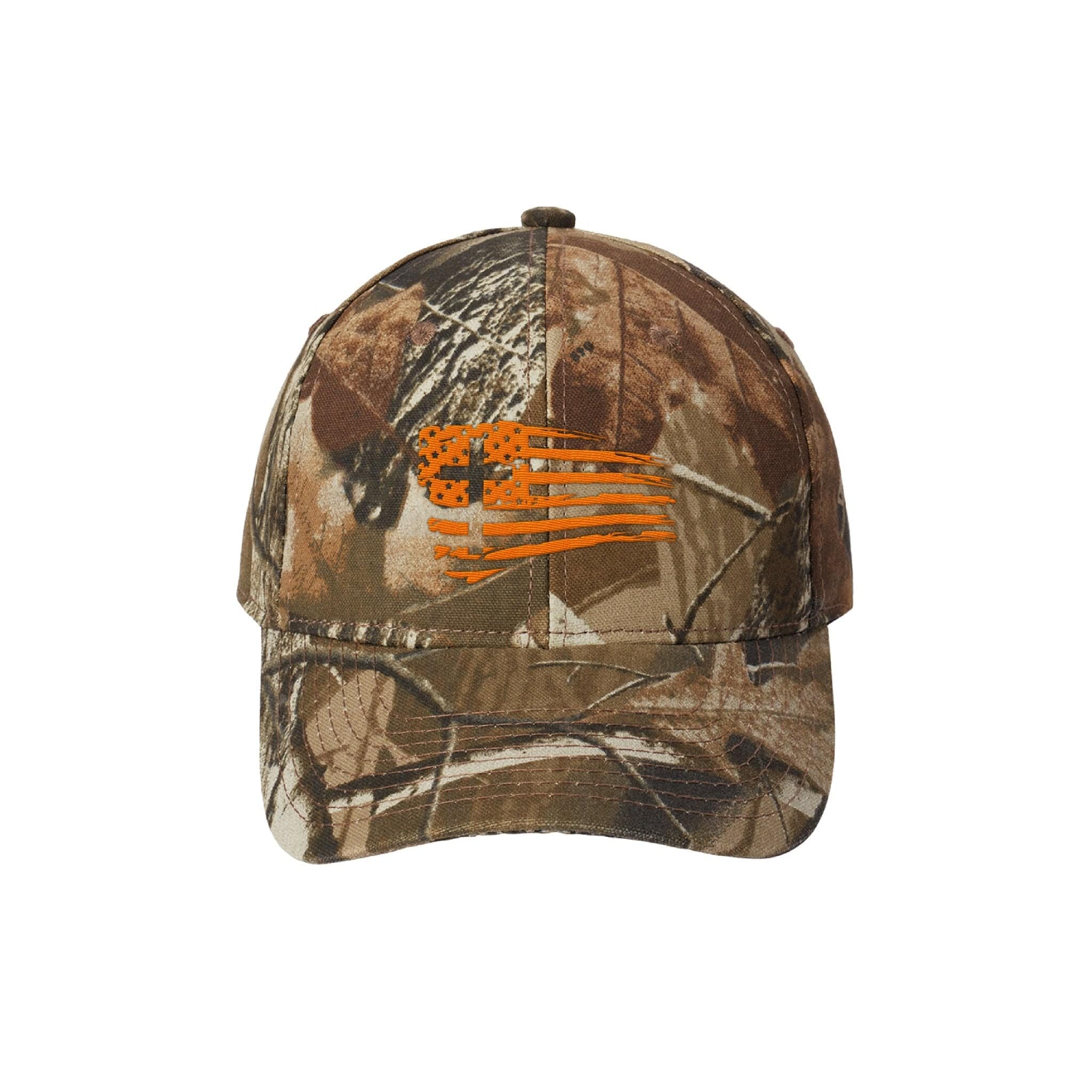 Our True God Hat Realtree Hardwoods / One Size Tattered Flag Cross Realtree® Camo Hunting Hats