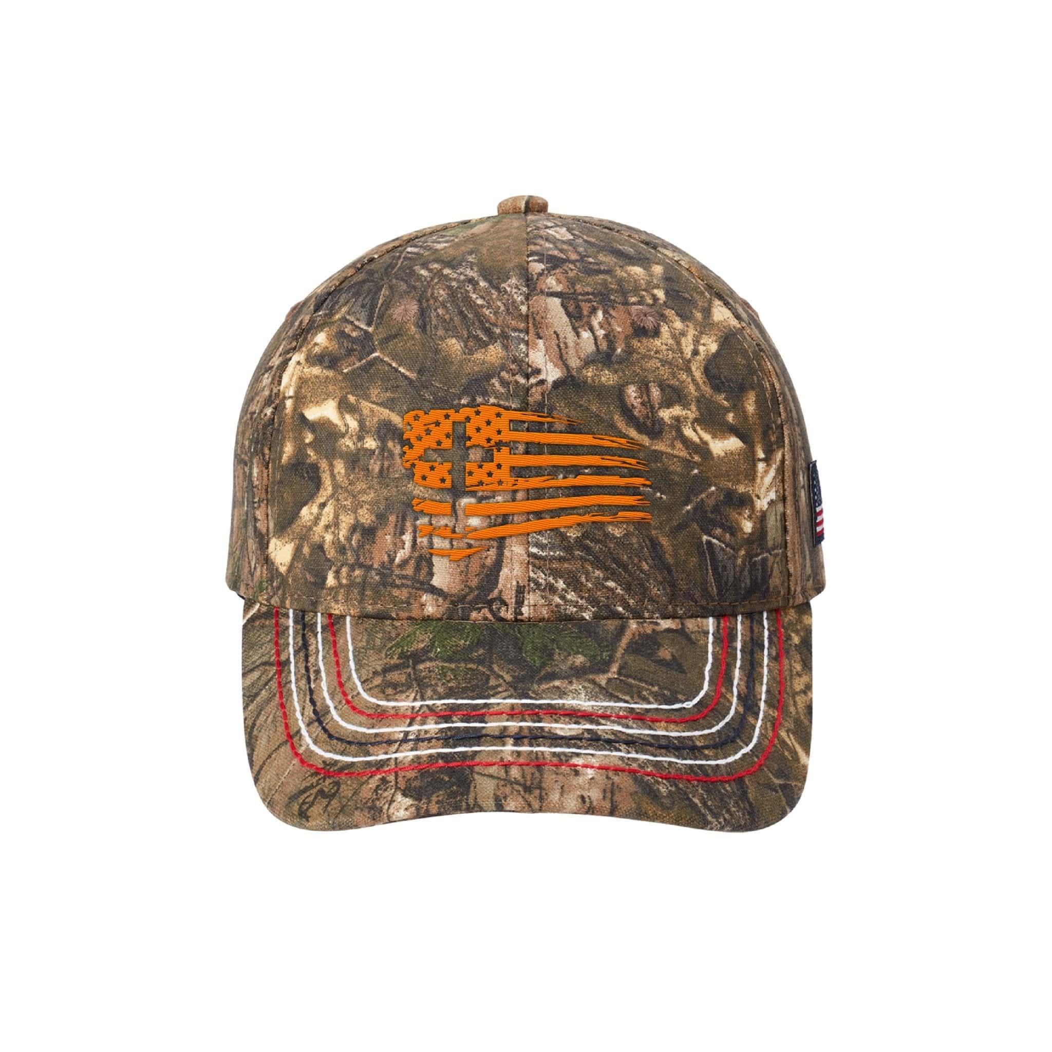 Our True God Hat Realtree Xtra / One Size Tattered Flag Cross Realtree® Camo Hunting Hats
