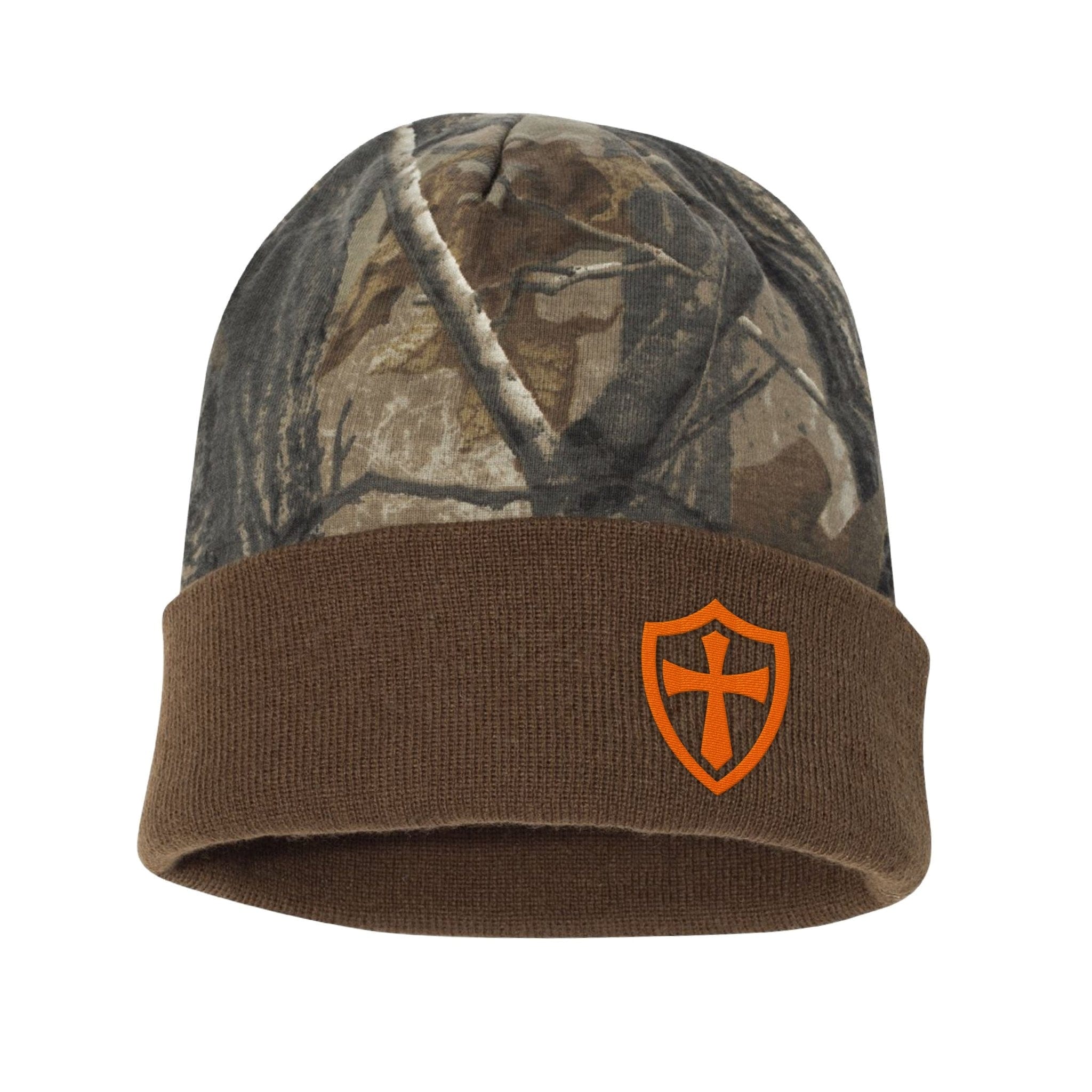 Our True God Hat Shield Cross Realtree® Camo Hunting Beanie