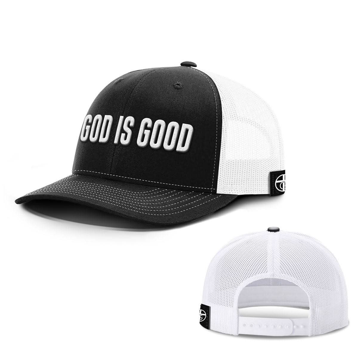 Our True God Hat Snapback / Black and White / One Size God Is Good Hats