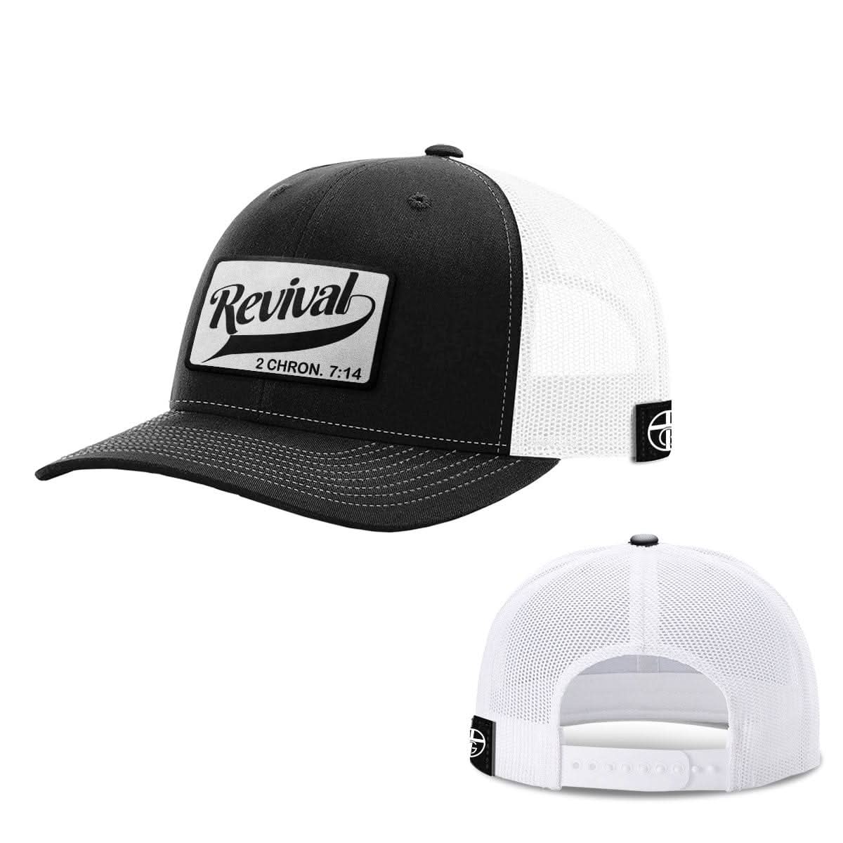 Our True God Hat Snapback / Black and White / One Size Revival Patch Hats