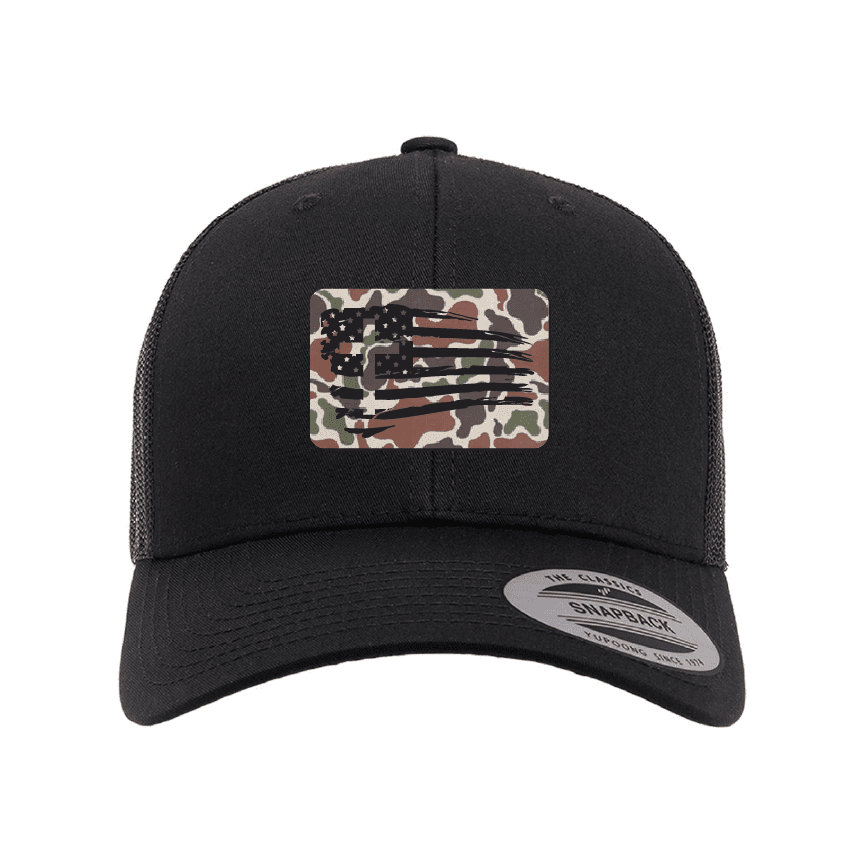 Our True God Hat Snapback / Black / One Size Tattered Flag Cross Fowl Play Camo Patch Fall Collection Hats