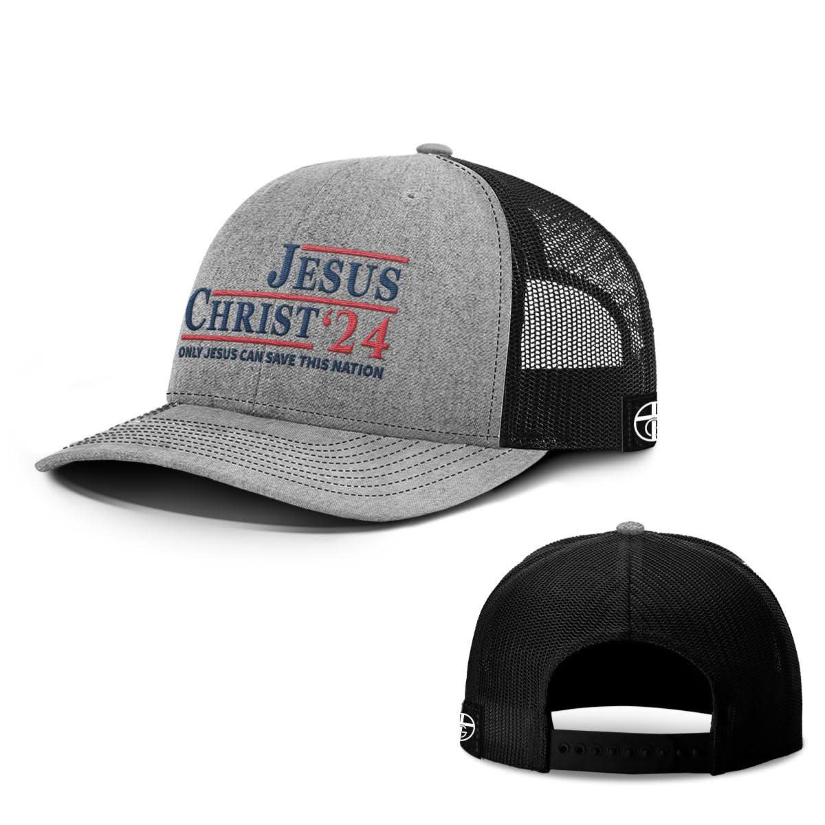 Our True God Hat Snapback / Heather and Black / One Size Jesus Christ'24 Hats