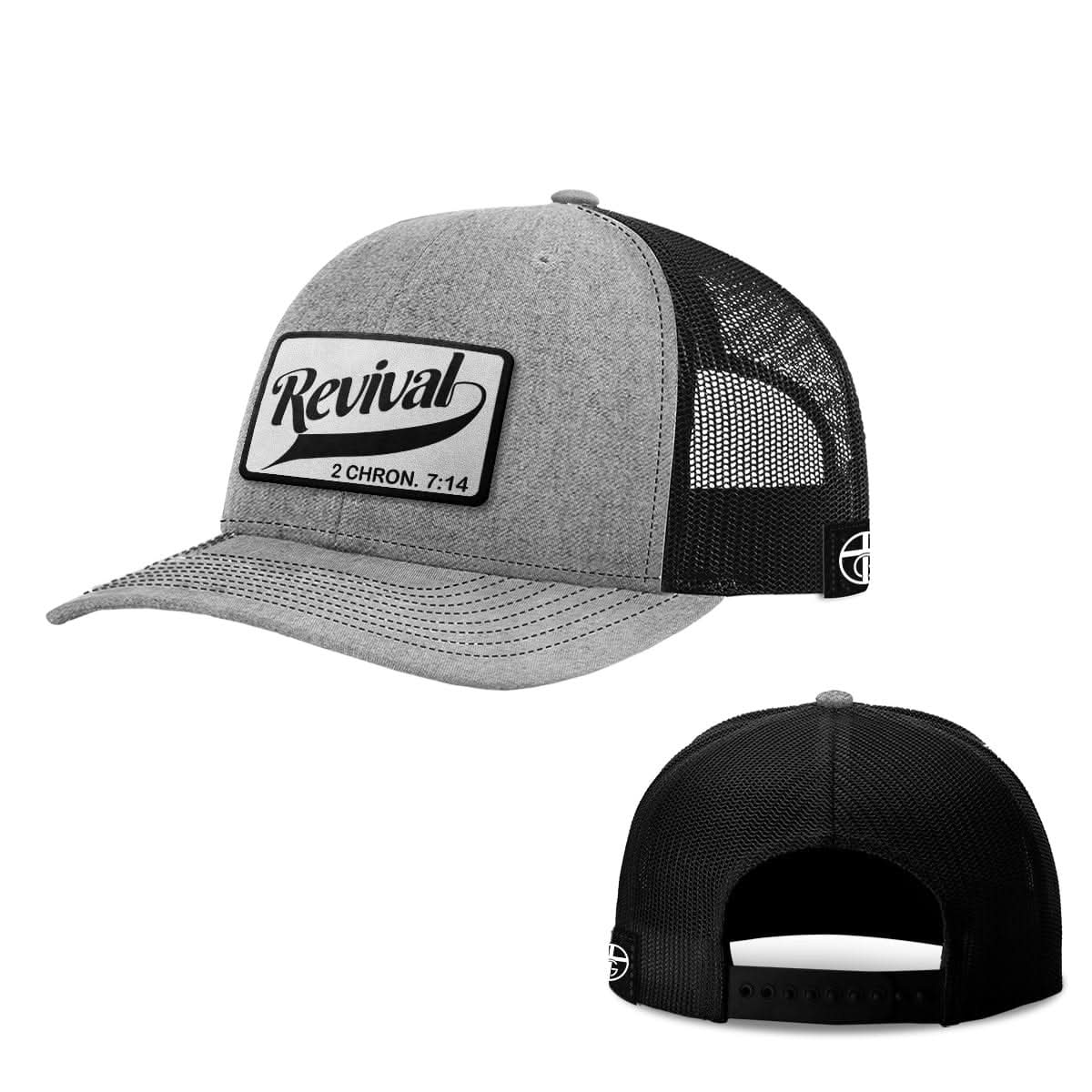 Our True God Hat Snapback / Heather and Black / One Size Revival Patch Hats