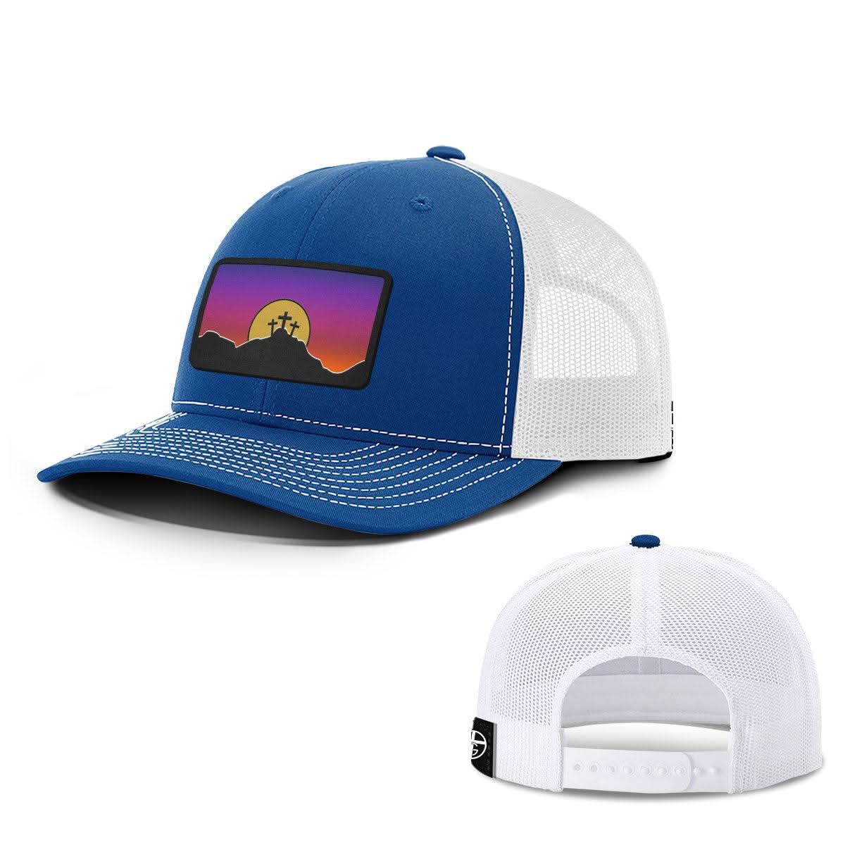 Our True God Hat Snapback / Royal Blue and White / One Size Good Friday Patch Hats