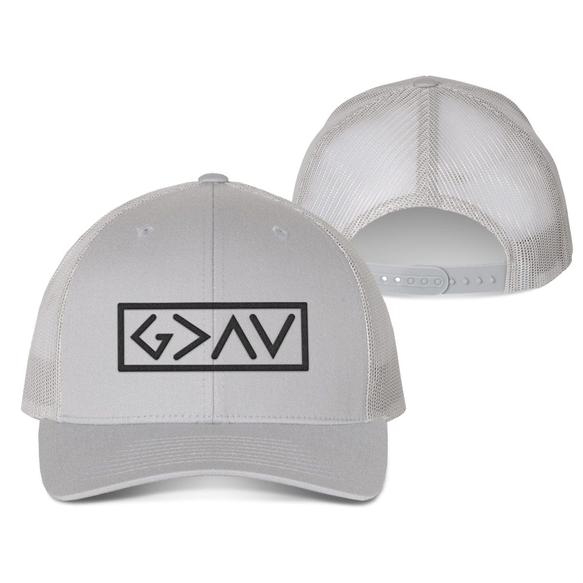Our True God Hat Snapback / Silver / One Size God is Greater Than the Highs and Lows Fall Collection Hats