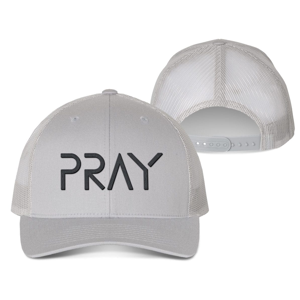 Our True God Hat Snapback / Silver / One Size PRAY Fall Collection Hats
