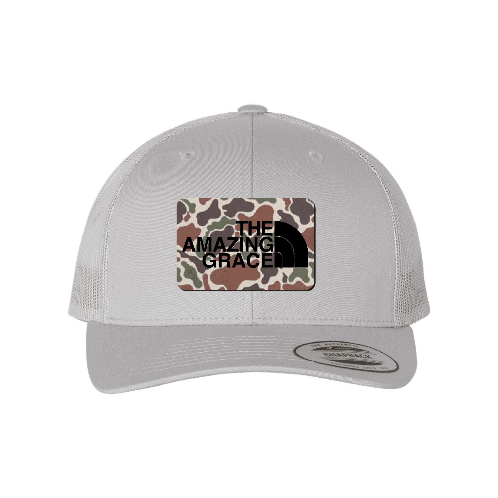 Our True God Hat Snapback / Silver / One Size The Amazing Grace Fowl Play Camo Patch Fall Collection Hats