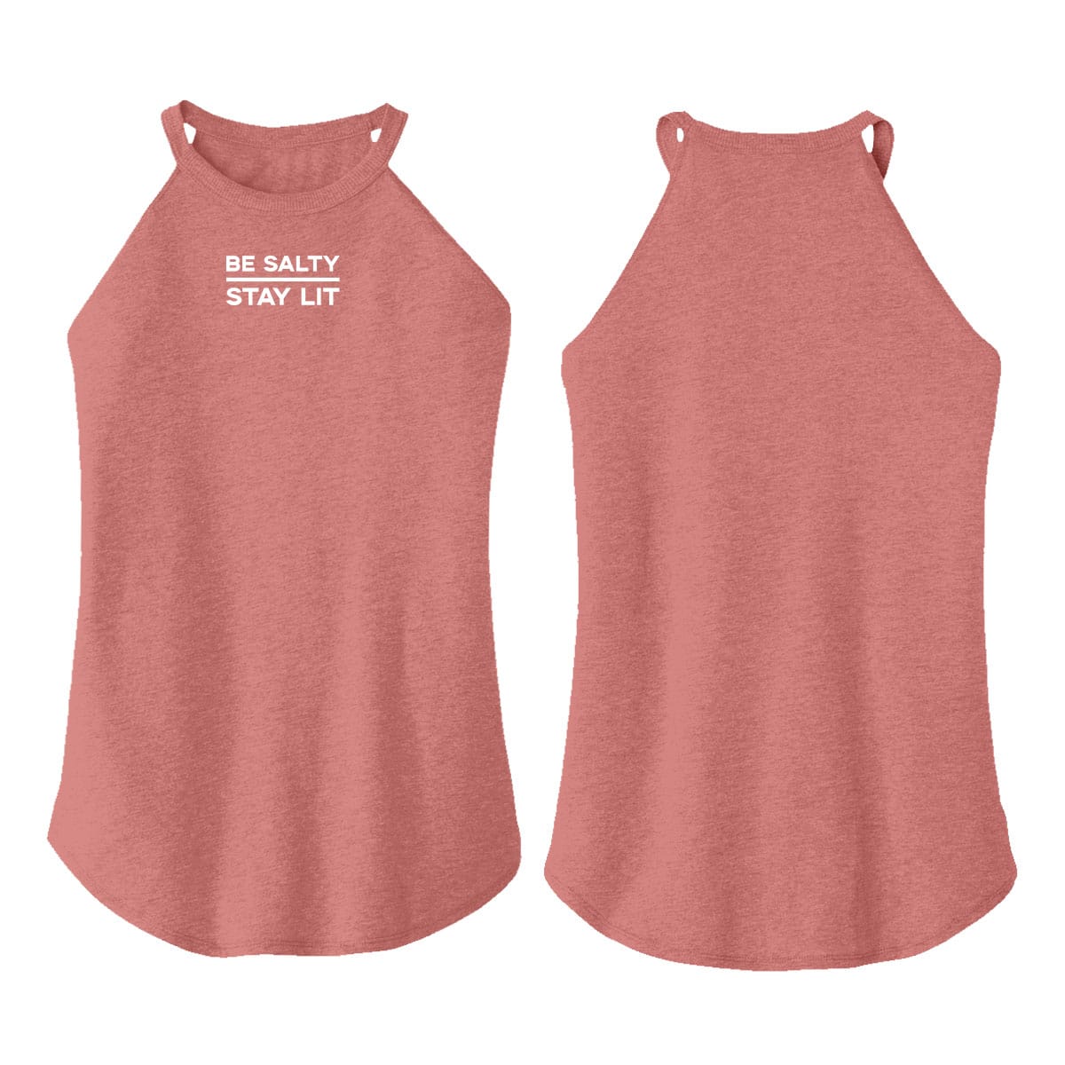 OurTrueGod Customs Apparel Be Salty Stay Lit Rocker Tank (Front)