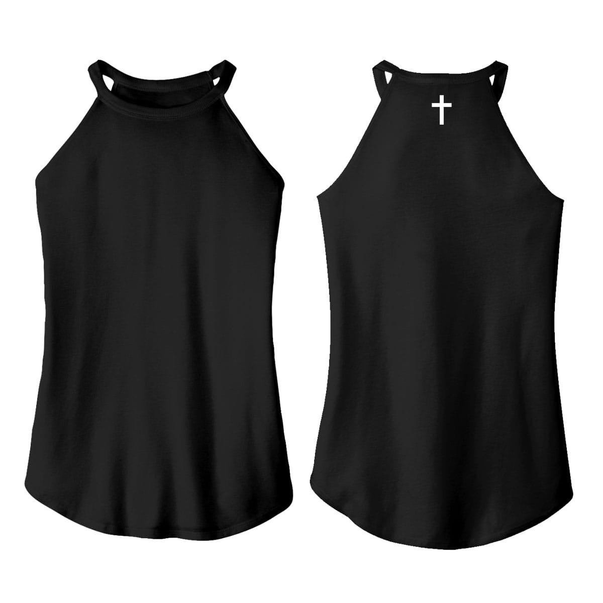 OurTrueGod Customs Apparel Cross Rocker Tank (Back)