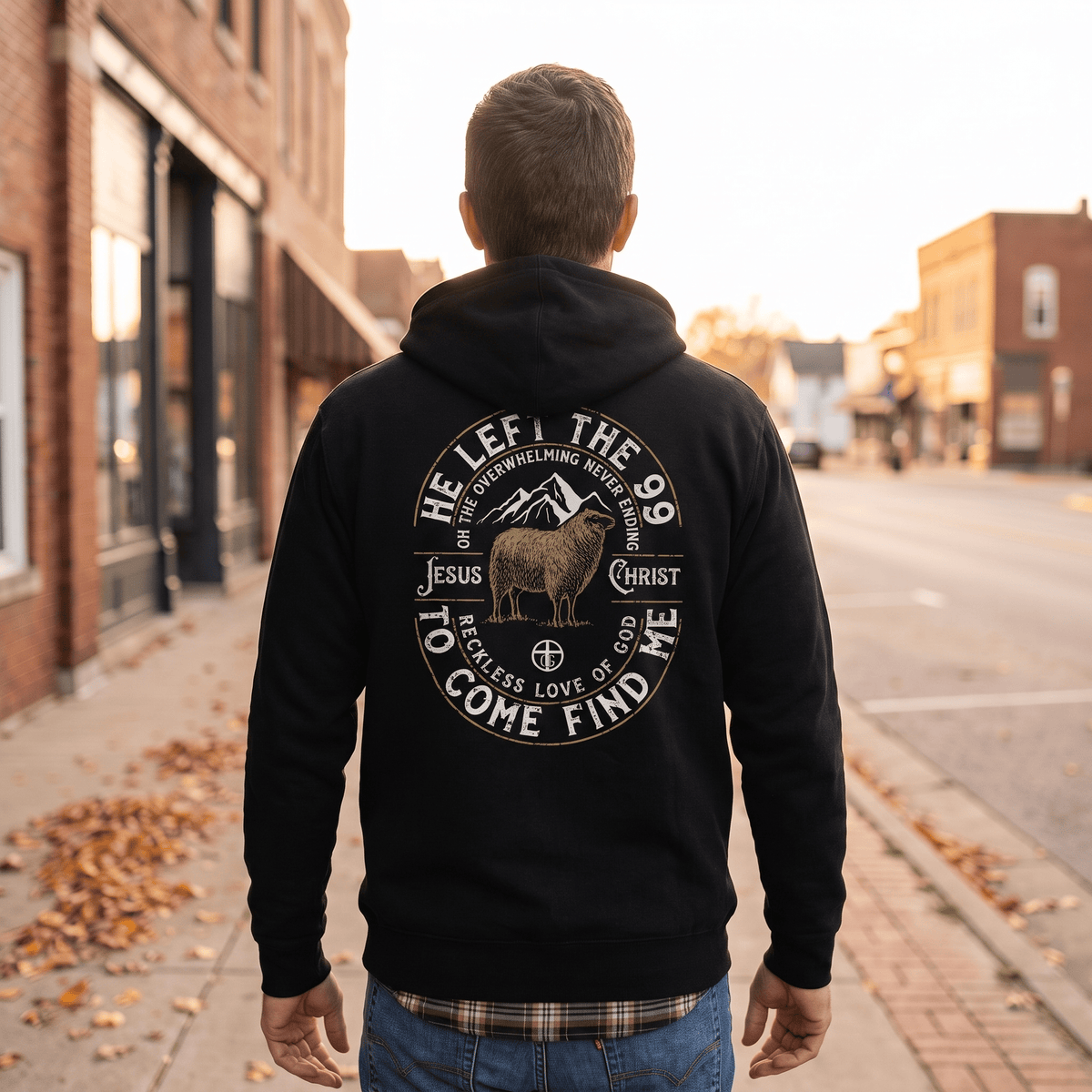 OurTrueGod Customs Apparel He Left The 99 Hoodie