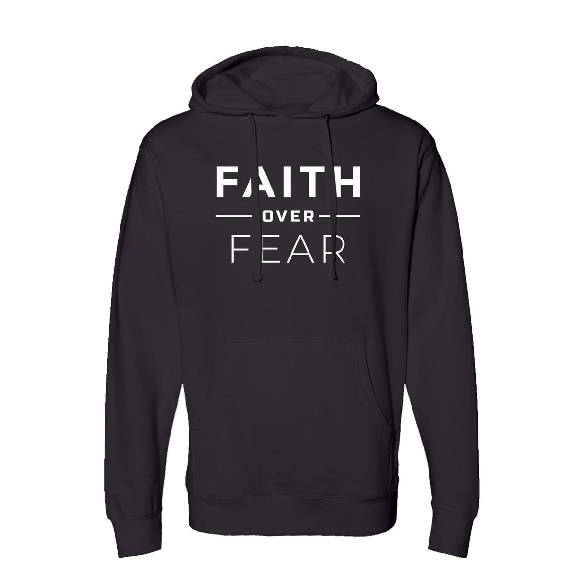 OurTrueGod Customs Apparel Hoodie / Black / S Faith Over Fear Hoodie