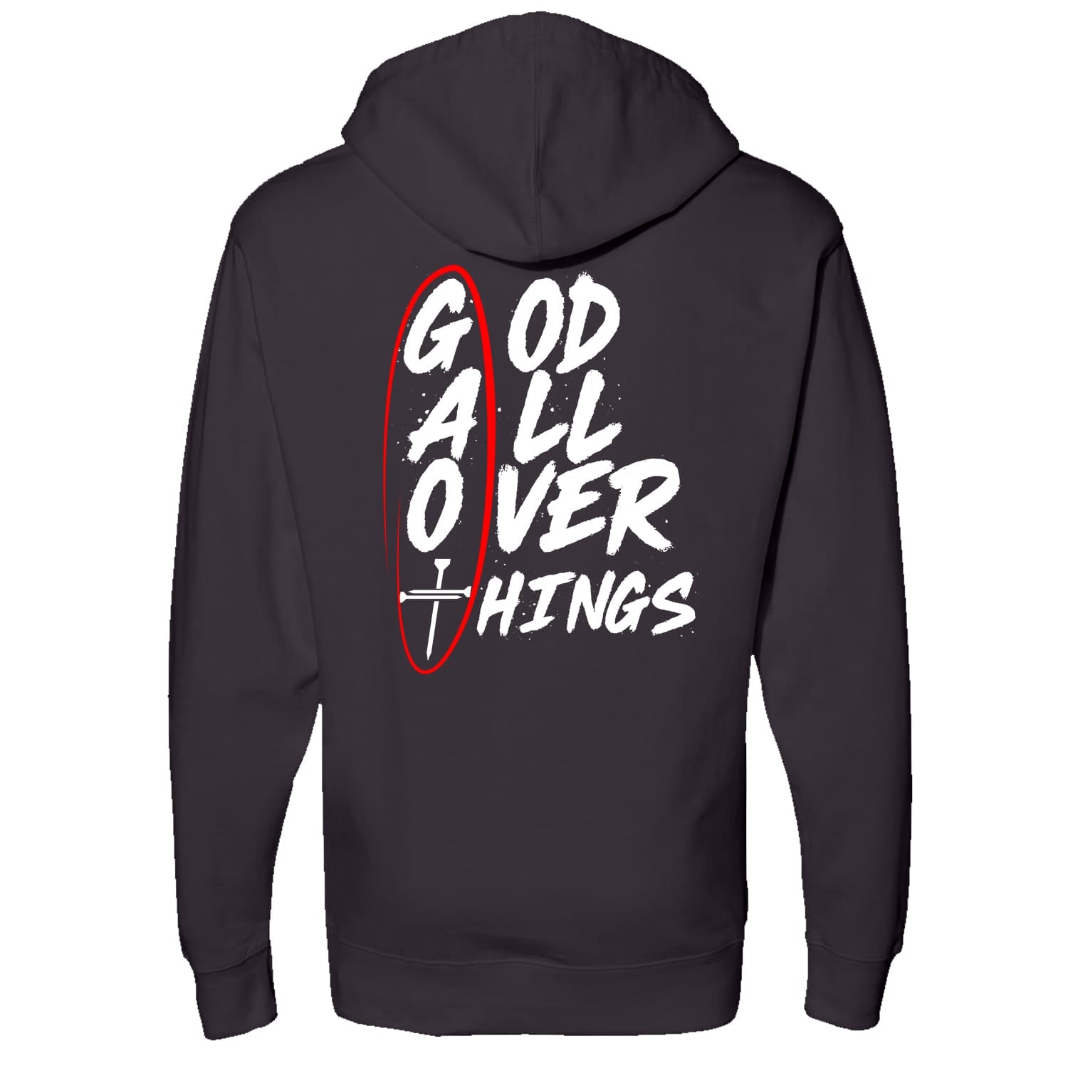 OurTrueGod Customs Apparel Hoodie / Black / S God All Over Things Pullover Hoodie