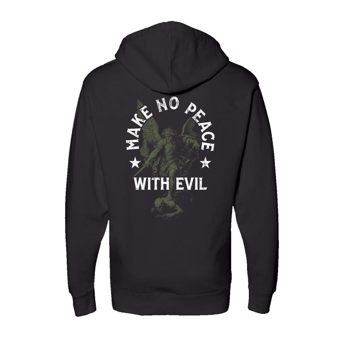 OurTrueGod Customs Apparel Hoodie / Black / S Make No Peace With Evil Hoodie