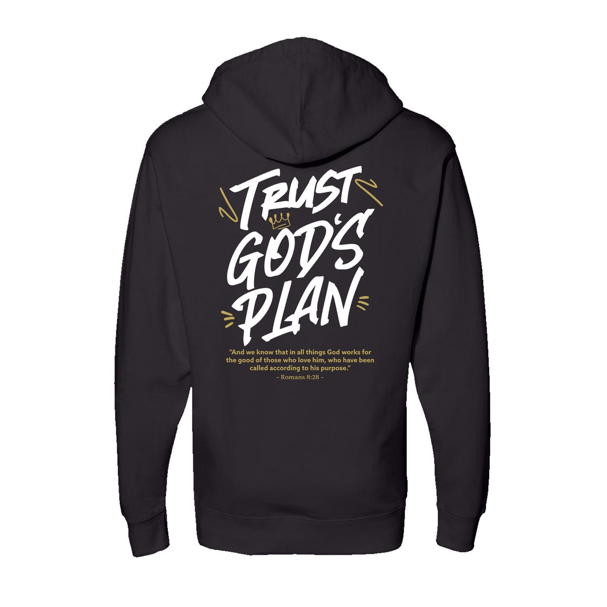 Trust God's Plan Hoodie in Black