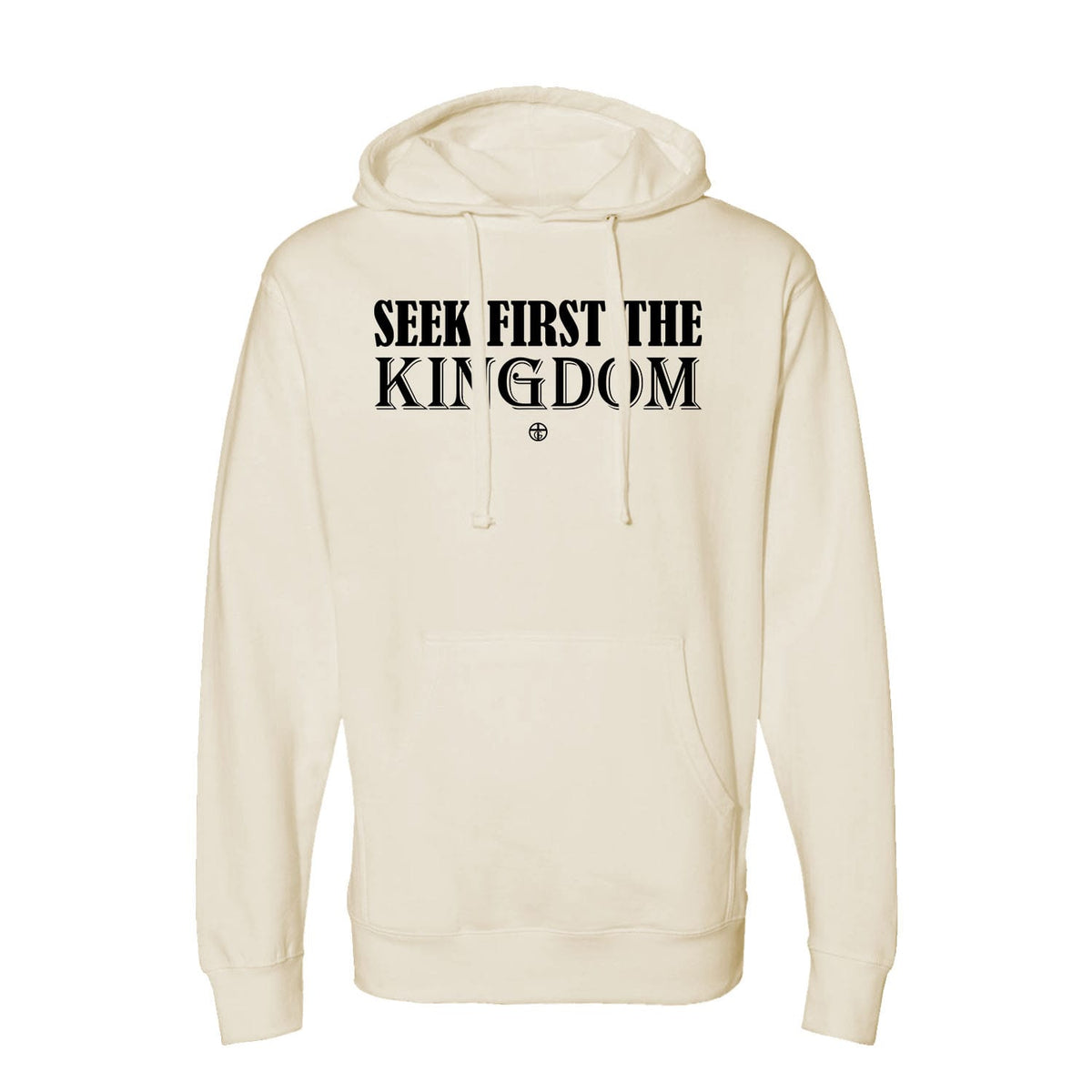 Seek First The Kingdom Hoodie in Bone