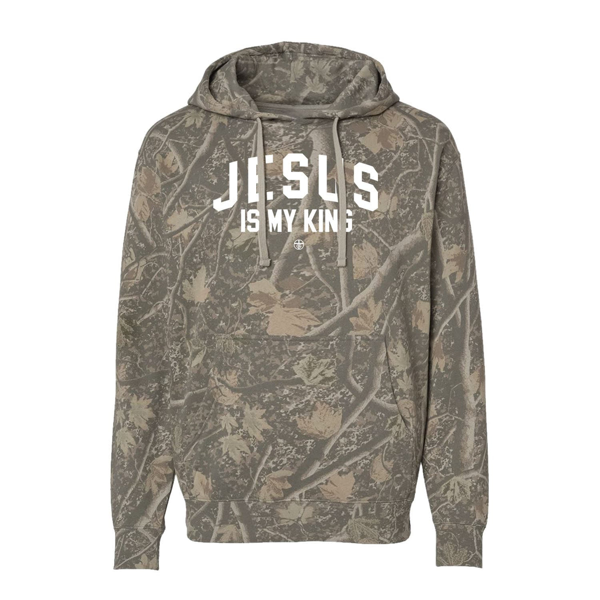 Jesus Is My King Hoodie in Deadwood Tree Camo
