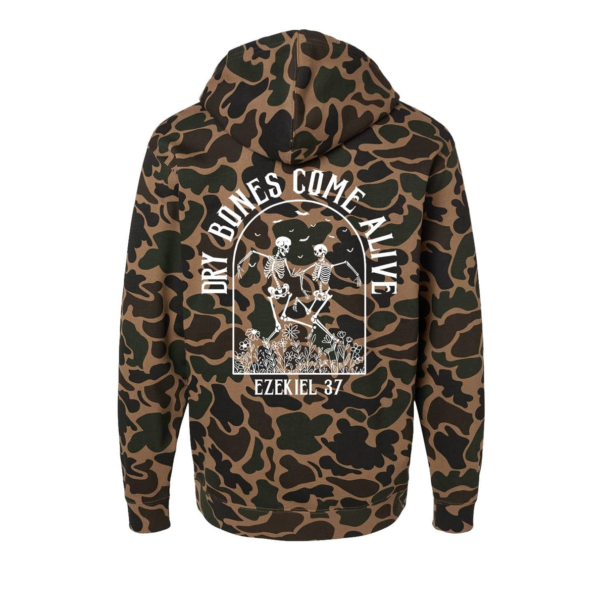 Dry Bones Come Alive Hoodie in Duck Camo