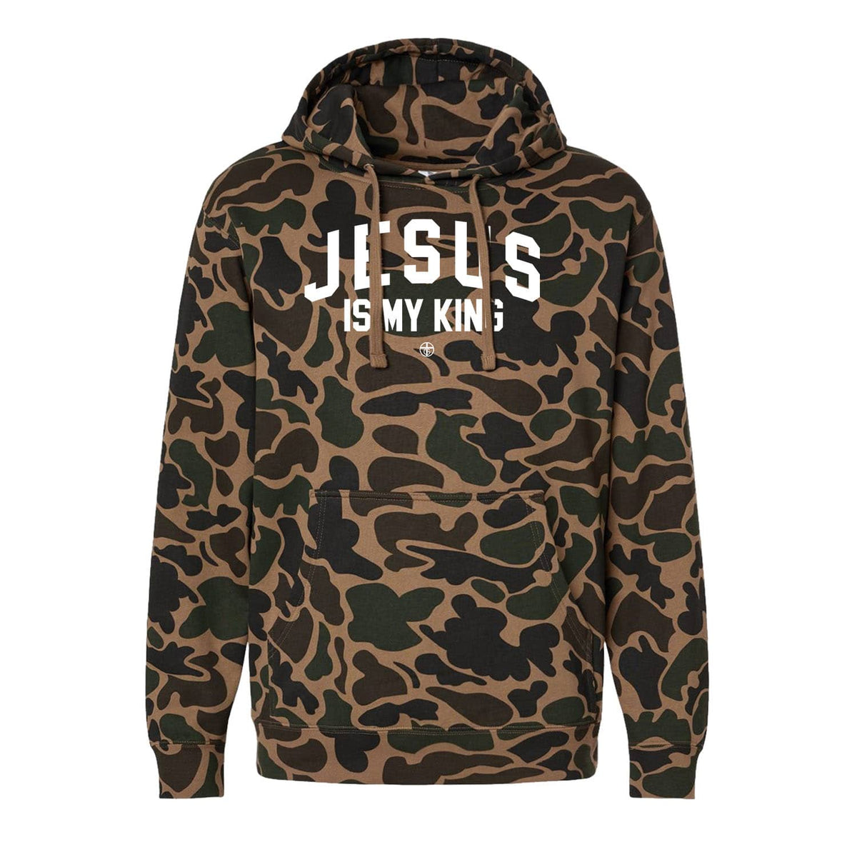 Jesus Is My King Hoodie in Duck Camo