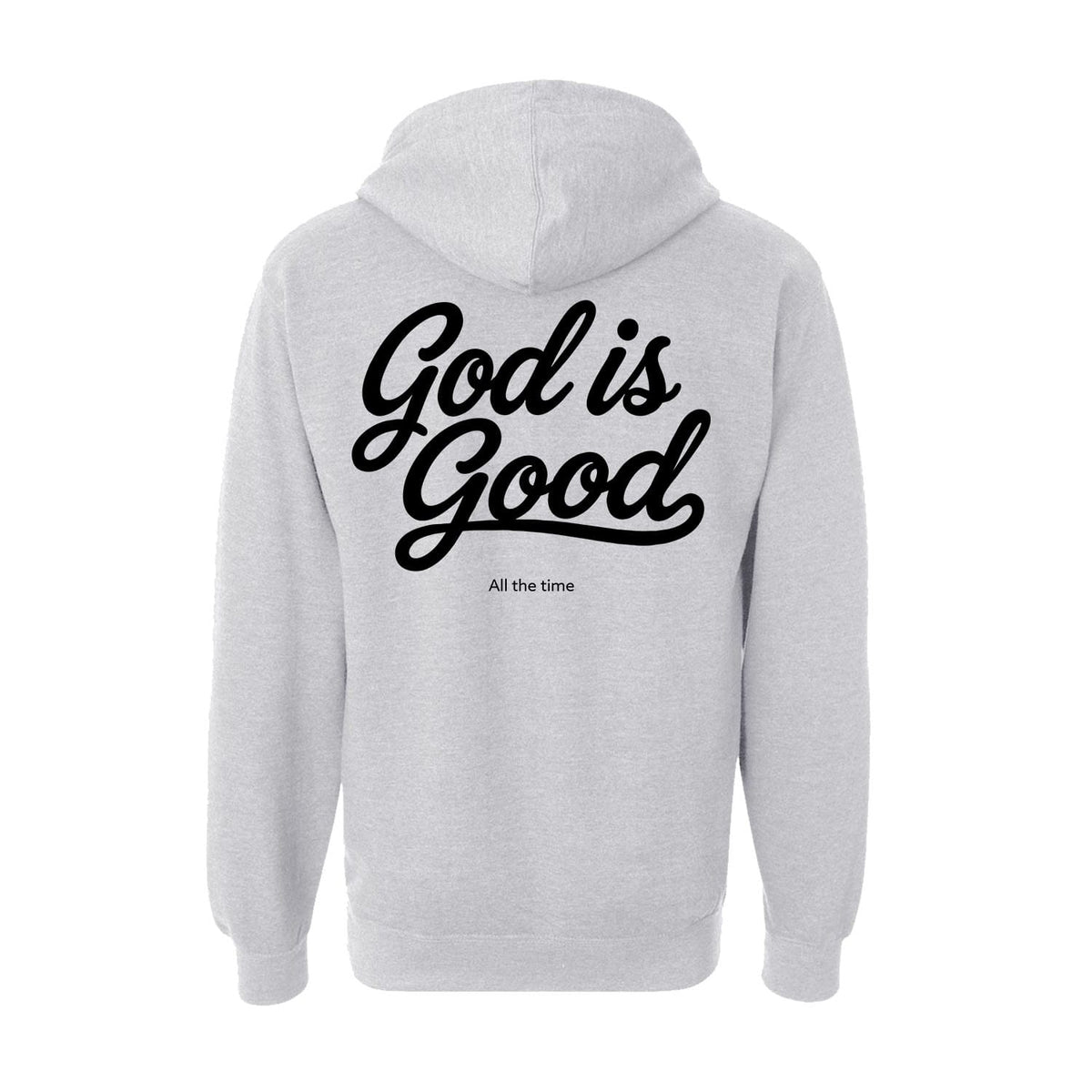OurTrueGod Customs Apparel Hoodie / Grey Heather / S God Is Good All The Time Hoodie