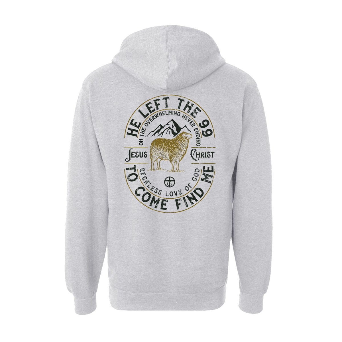 He Left The 99 Hoodie in Grey Heather