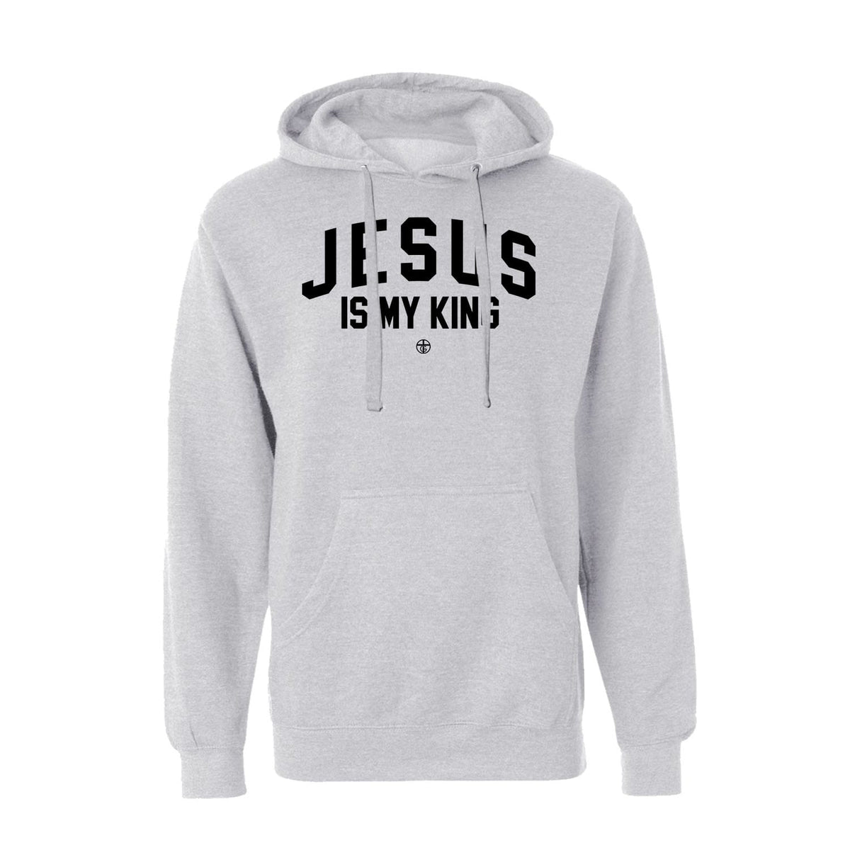 Jesus Is My King Hoodie in Grey Heather