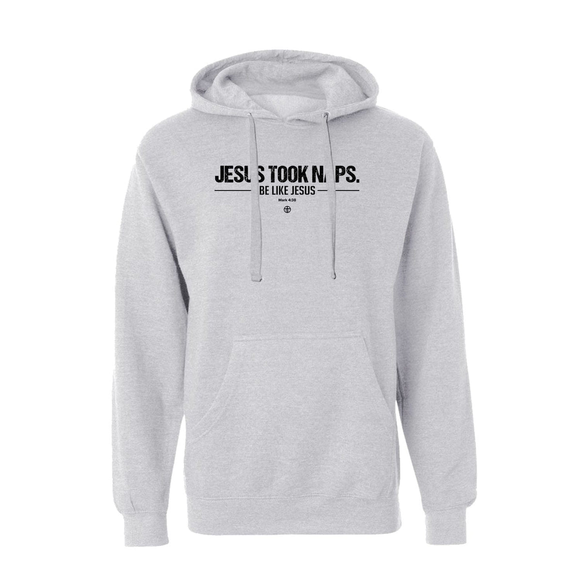 OurTrueGod Customs Apparel Hoodie / Grey Heather / S Jesus Took Naps Hoodie