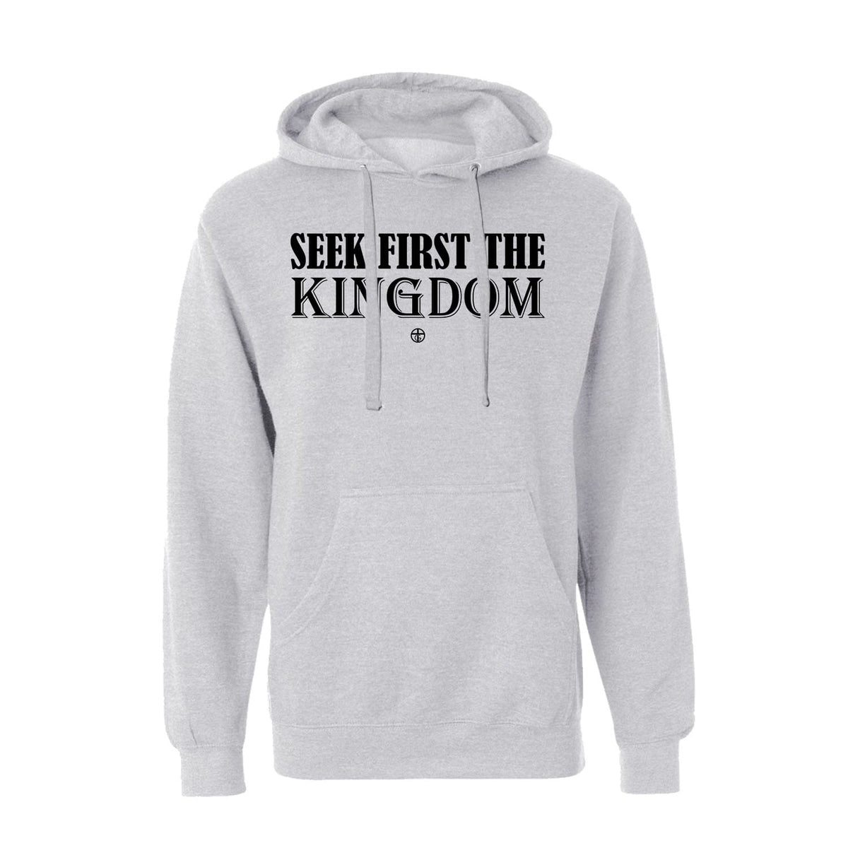 Seek First The Kingdom Hoodie in Grey Heather