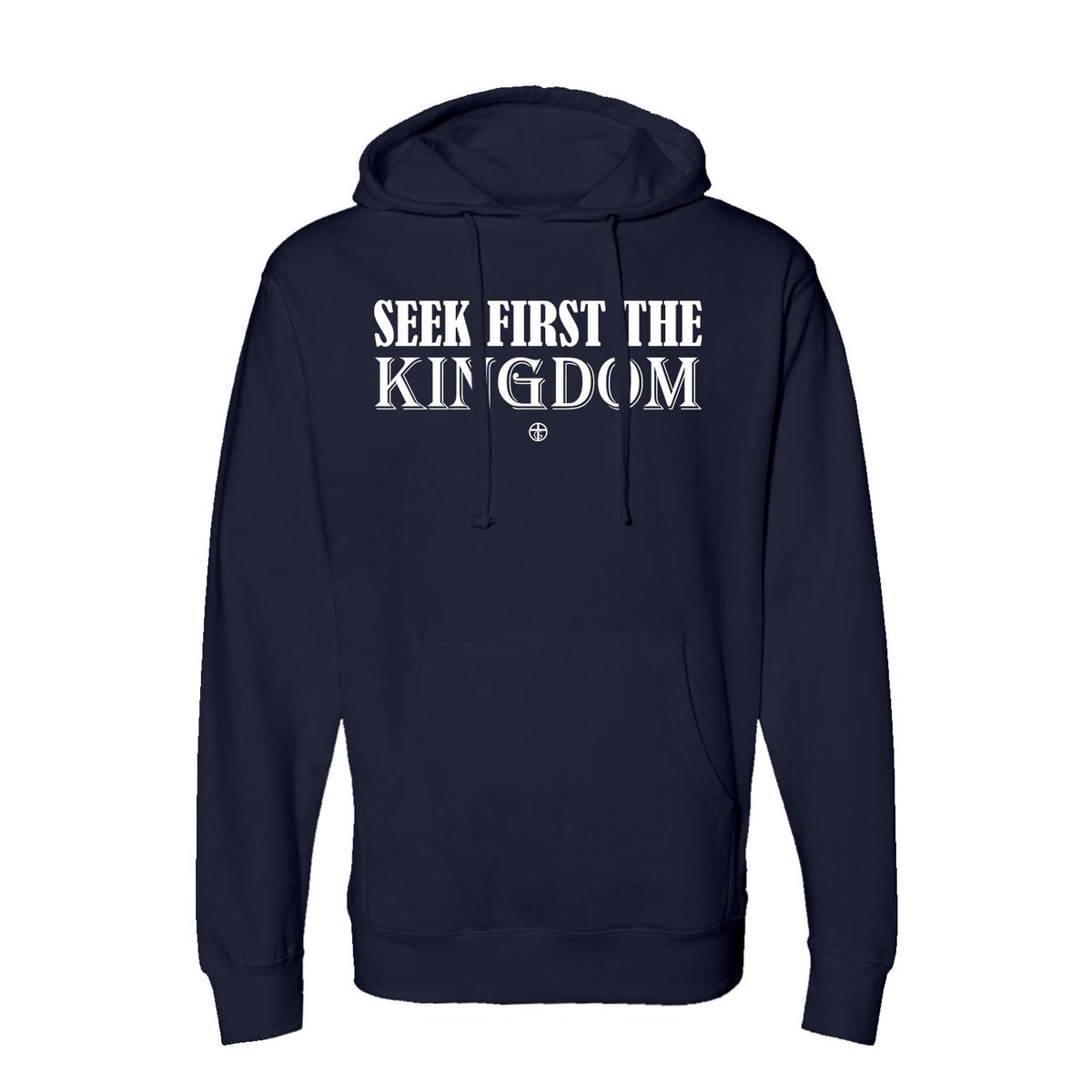 Seek First The Kingdom Hoodie in Navy