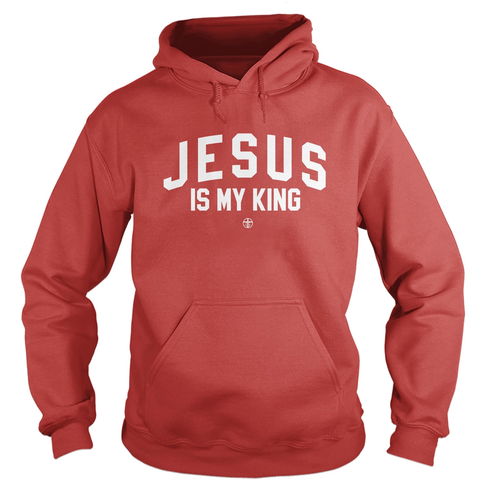 OurTrueGod Customs Apparel Hoodie / Red / S Jesus Is My King Hoodie