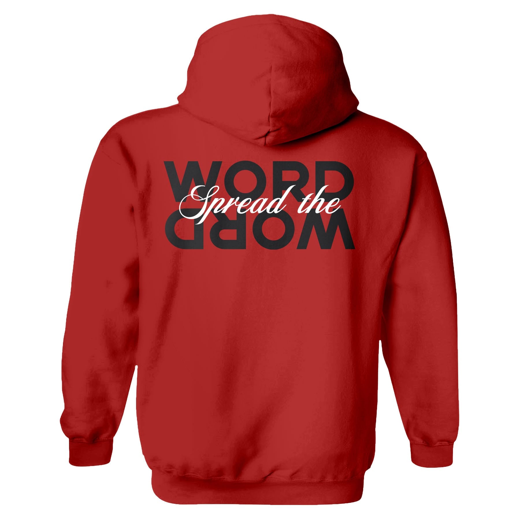 OurTrueGod Customs Apparel Hoodie / Red / S Spread The Word Hoodie
