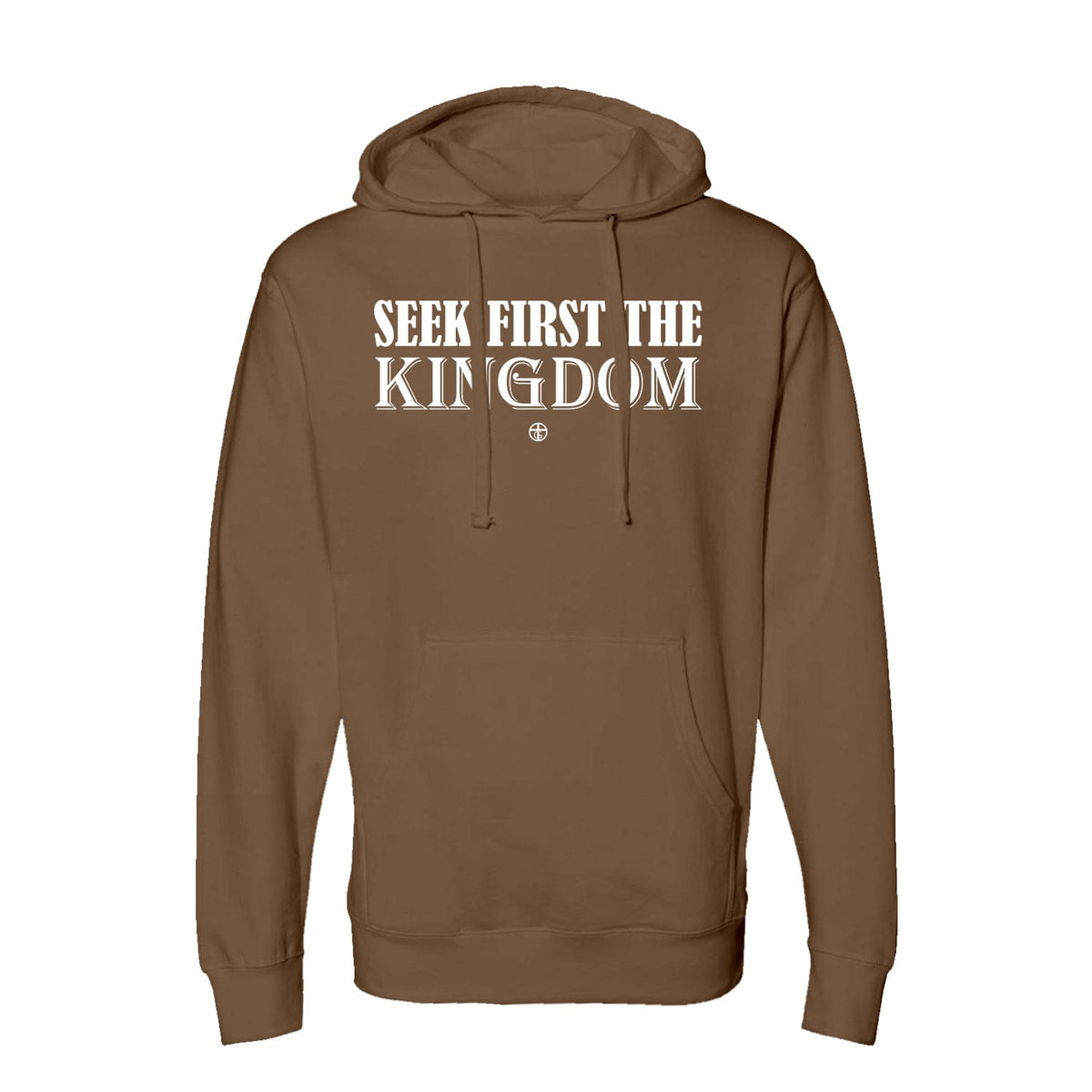 Seek First The Kingdom Hoodie in Saddle
