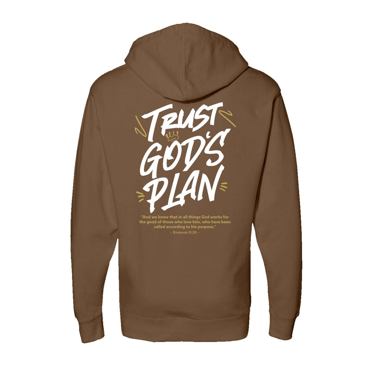 Trust God's Plan Hoodie in Saddle