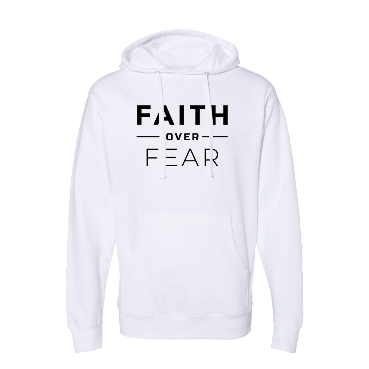 Faith Over Fear Hoodie in White