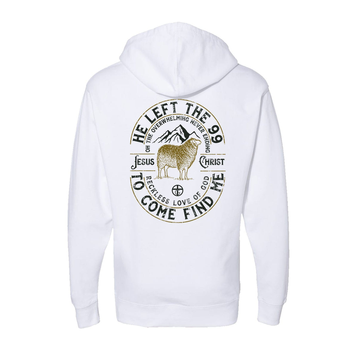 He Left The 99 Hoodie in White