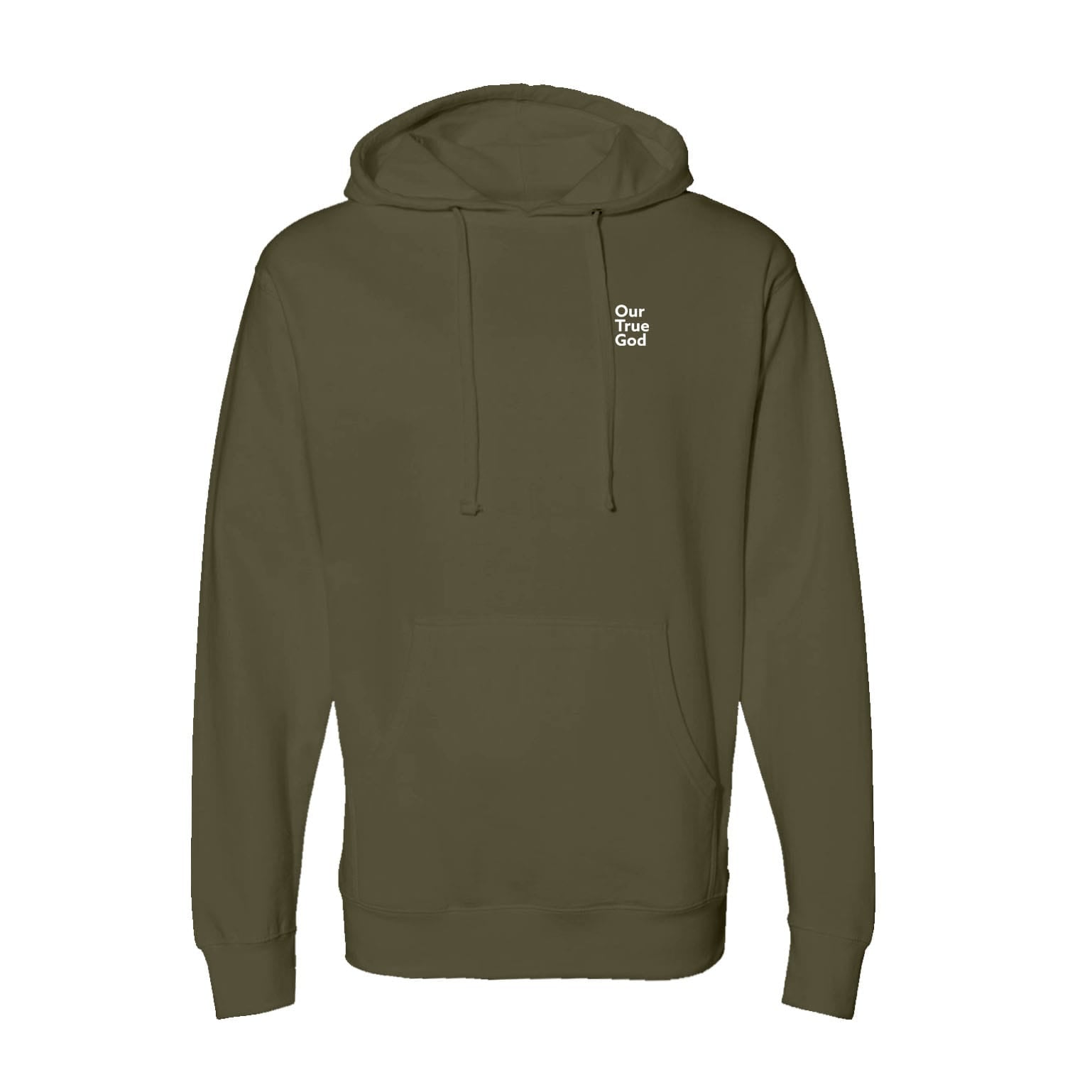 OurTrueGod Customs Apparel Jesus Defeated Death - Charlie Kirk Hoodie