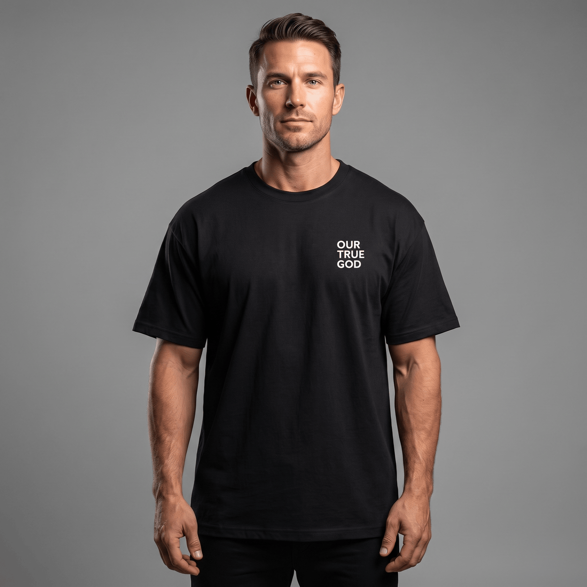OurTrueGod Customs Apparel Jesus Dropped The Charges Heavyweight Oversized Tee