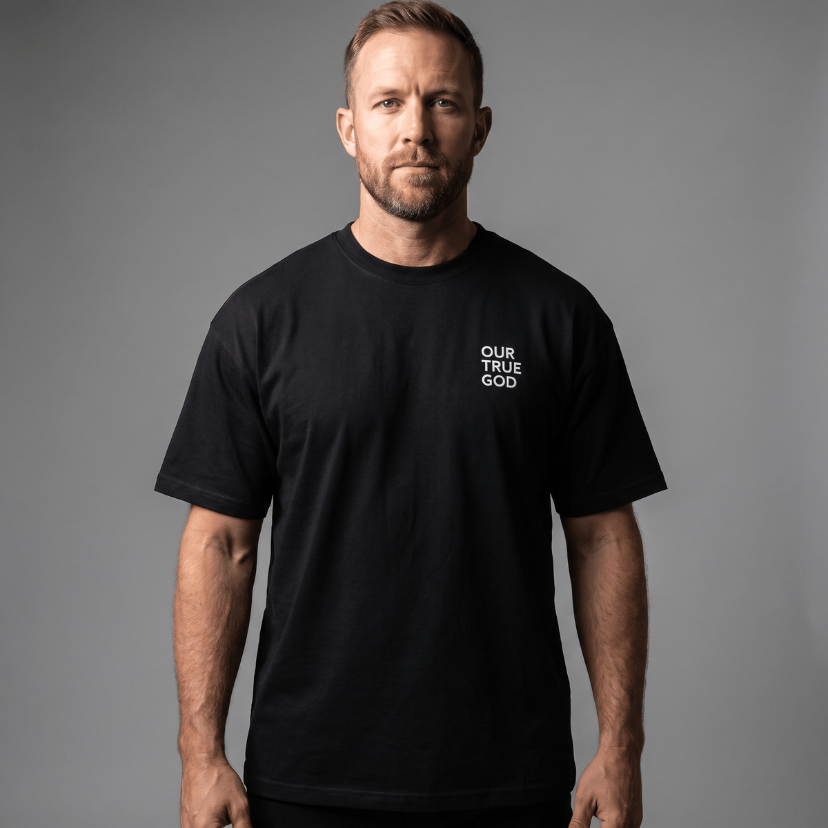 OurTrueGod Customs Apparel Make No Peace With Evil Heavyweight Oversized Tee