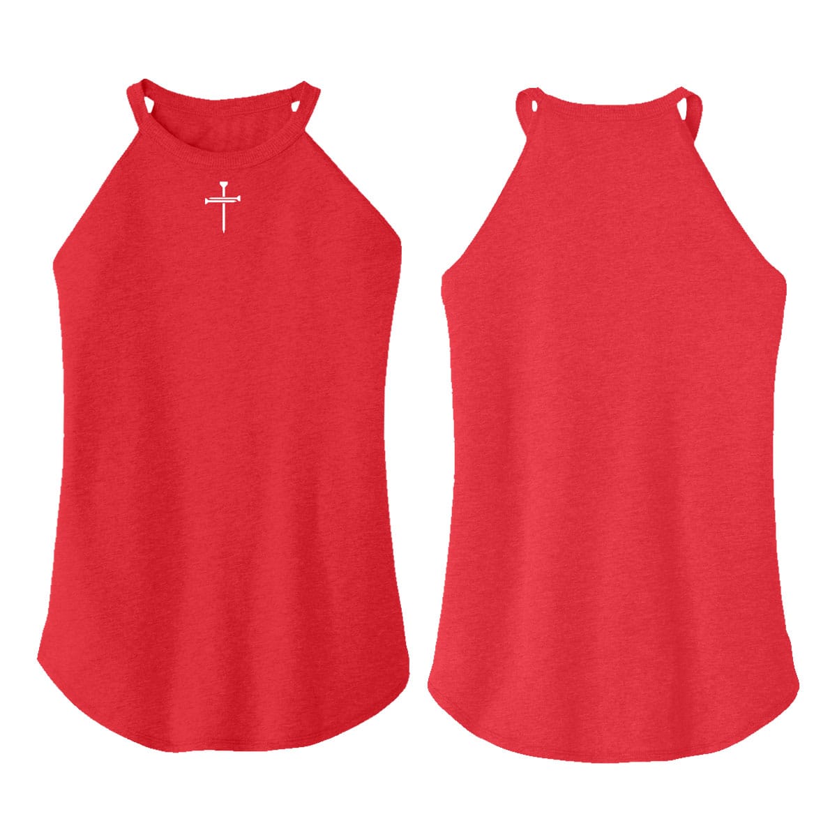 OurTrueGod Customs Apparel Nail Cross Rocker Tank (Front)