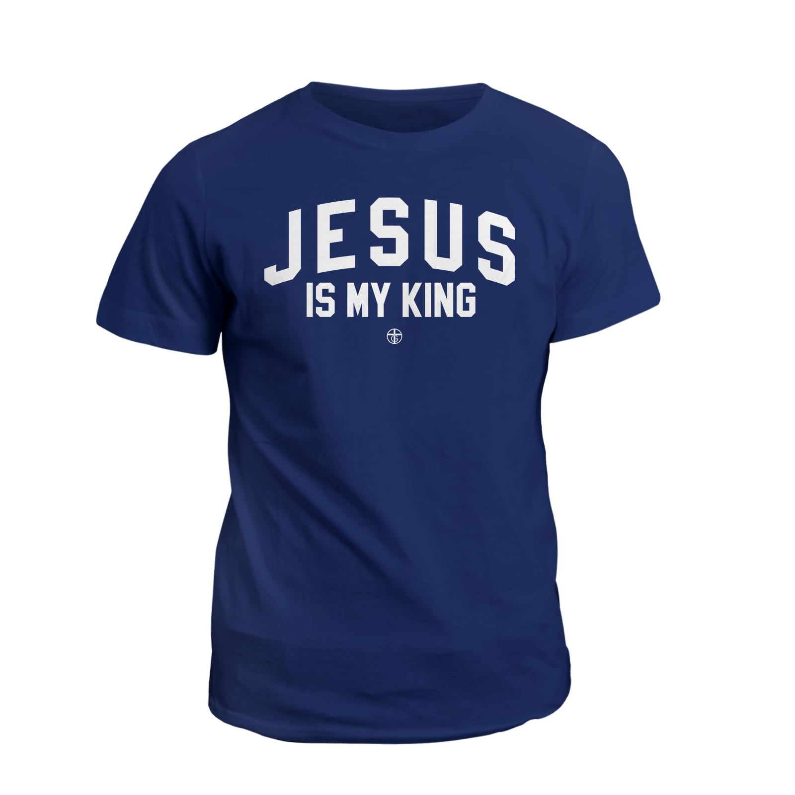 OurTrueGod Customs Apparel T-Shirt / Navy / S Jesus Is My King T-Shirt