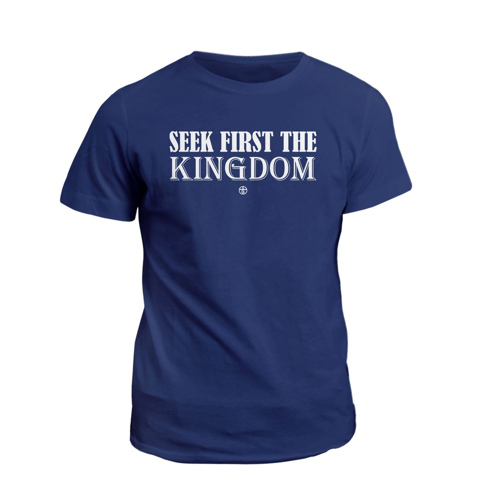 OurTrueGod Customs Apparel T-Shirt / Navy / S Seek First The Kingdom T-Shirt