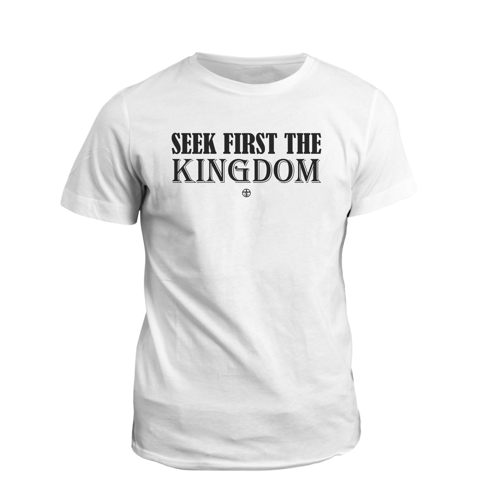 OurTrueGod Customs Apparel T-Shirt / White / S Seek First The Kingdom T-Shirt