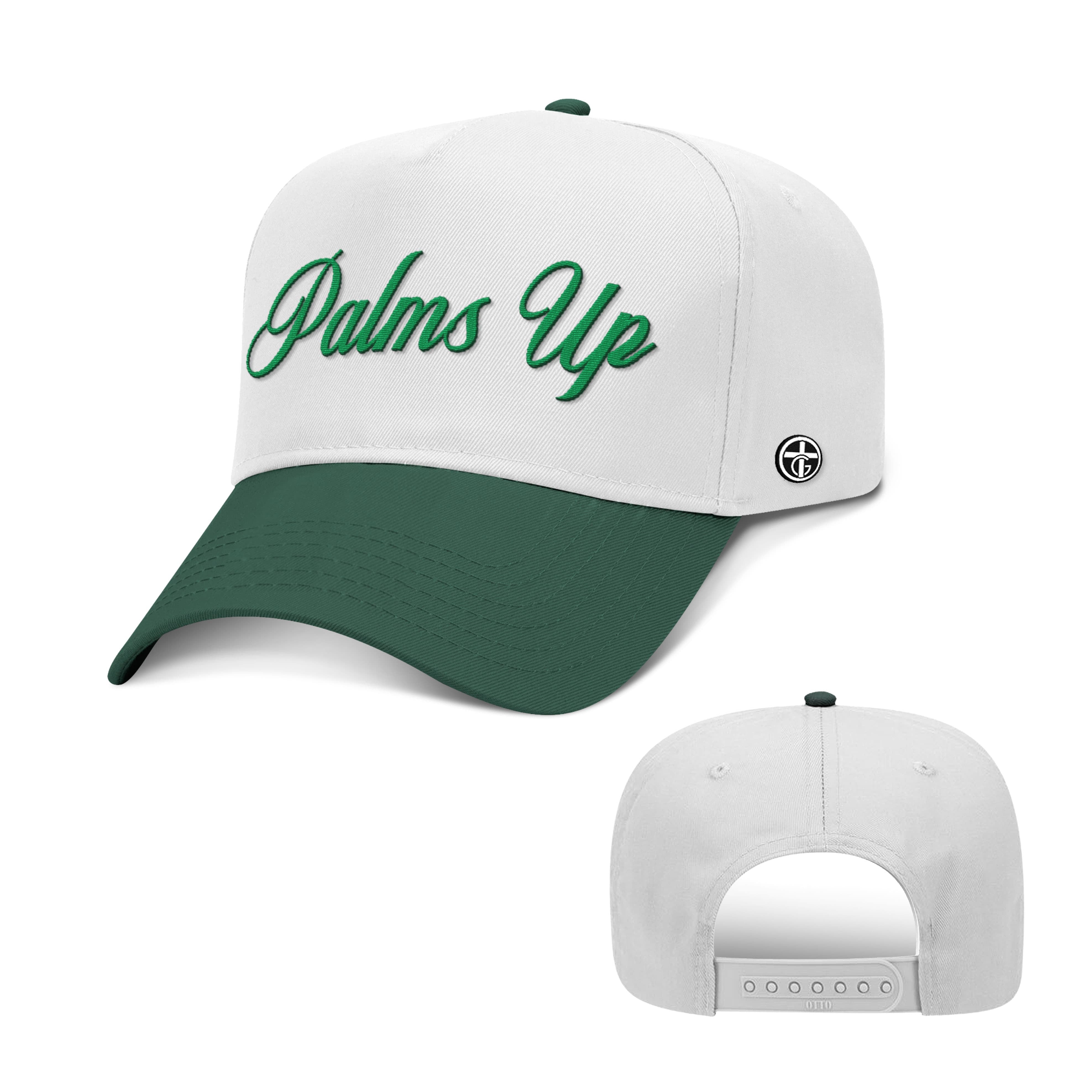 OurTrueGod Customs Hat Baseball / Dark Green and White / One Size Palms Up Two Tone Hats