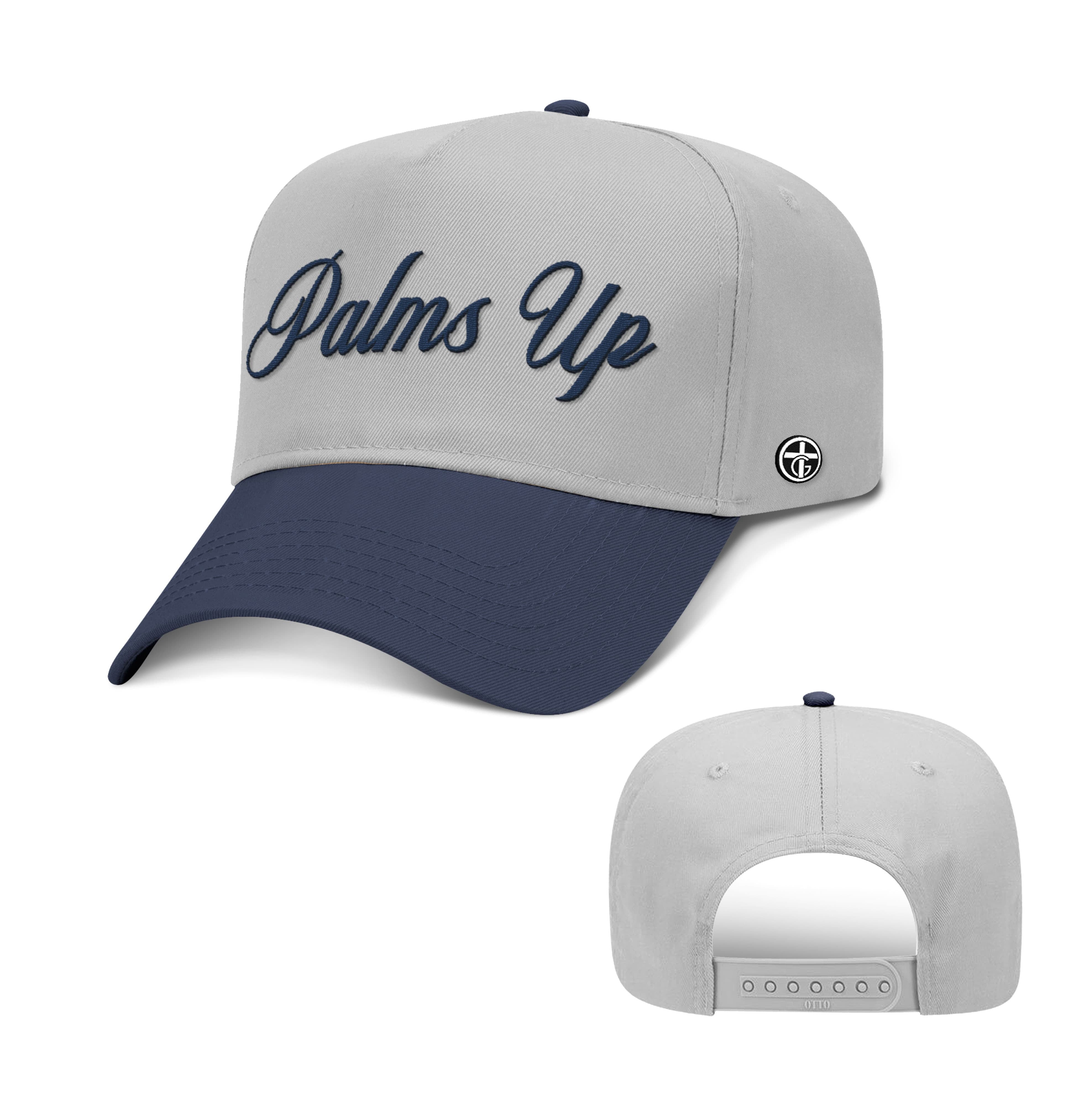 OurTrueGod Customs Hat Baseball / Navy and Grey / One Size Palms Up Two Tone Hats