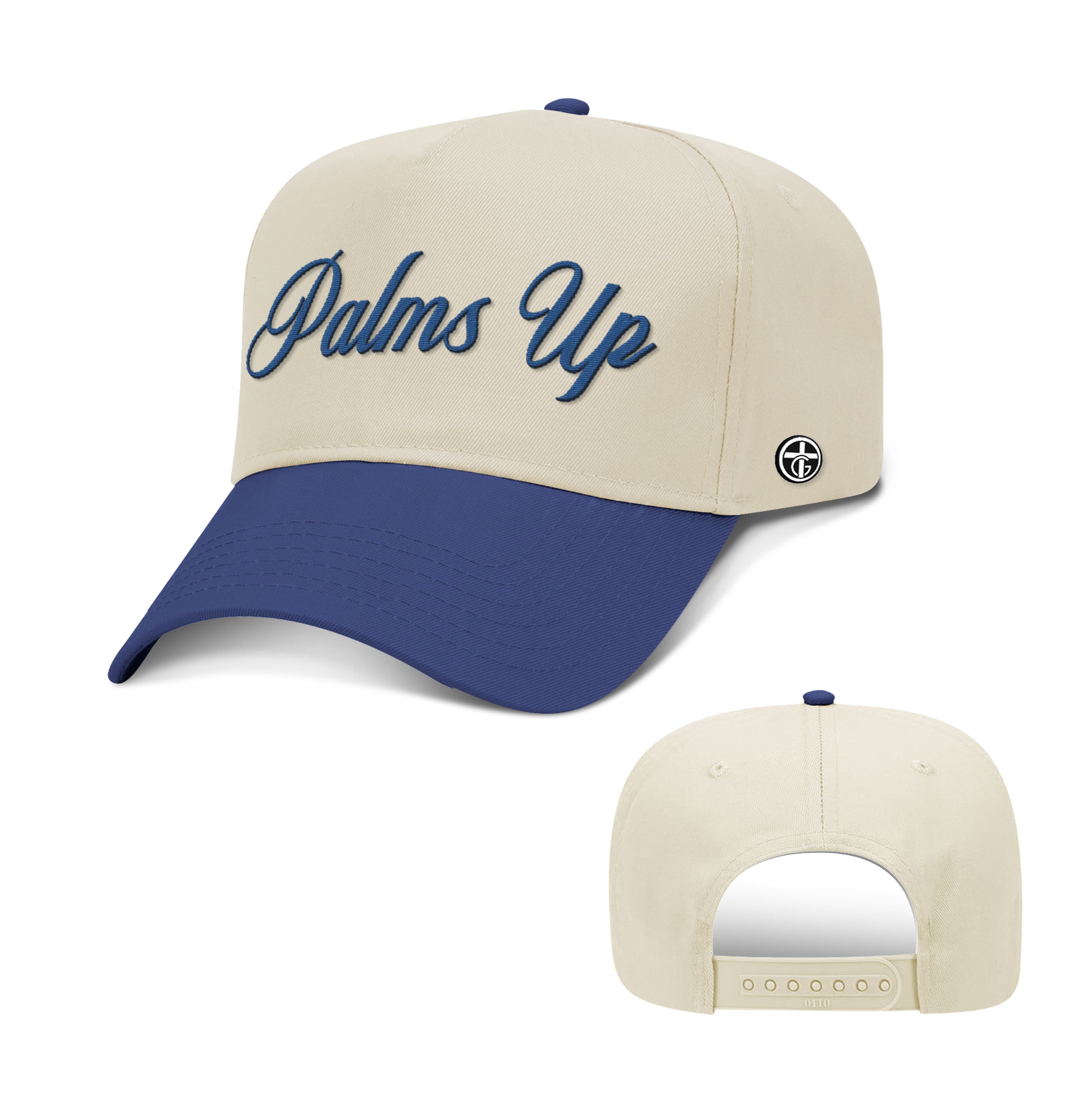 OurTrueGod Customs Hat Baseball / Royal Blue and Natural / One Size Palms Up Two Tone Hats